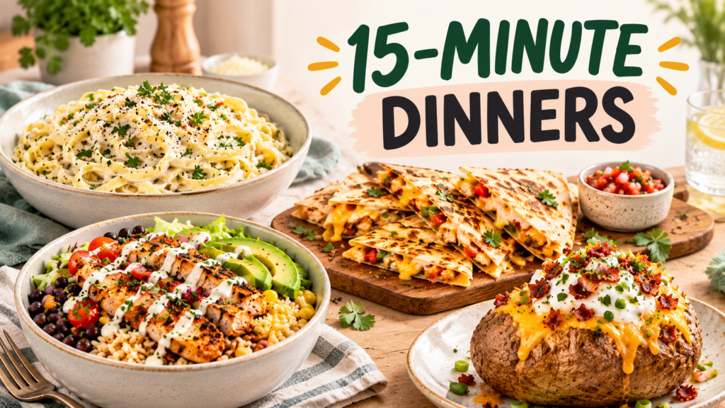 15-minute dinner ideas