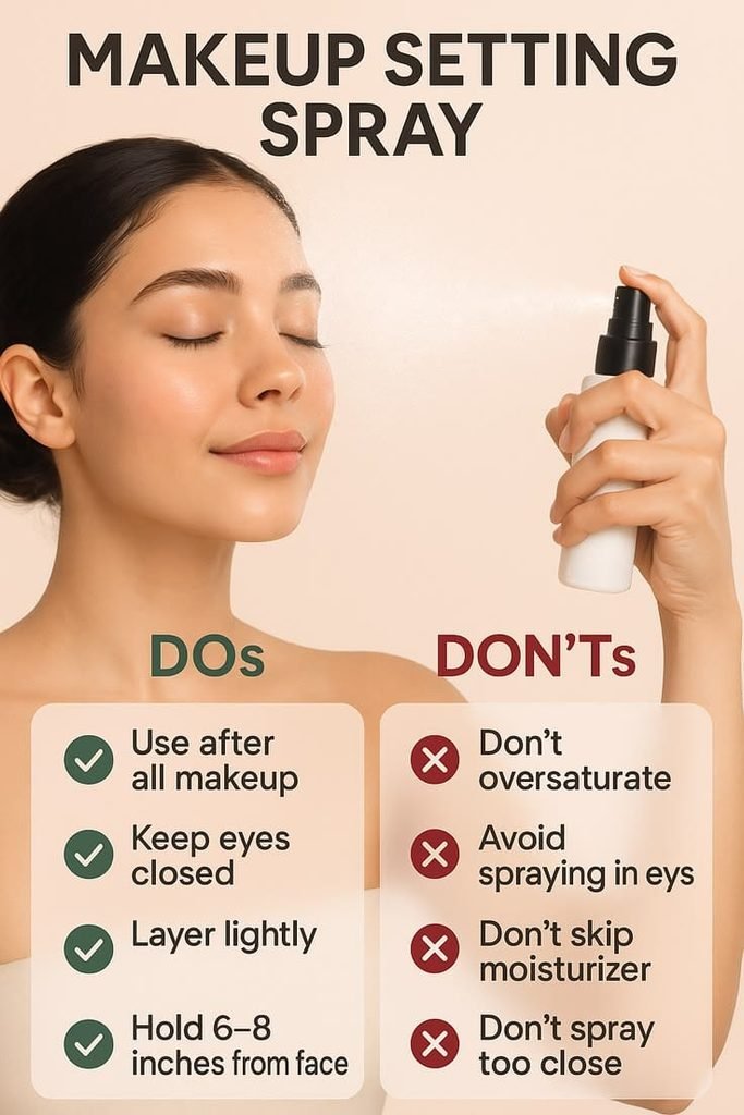 Fresh, natural-looking makeup finish
