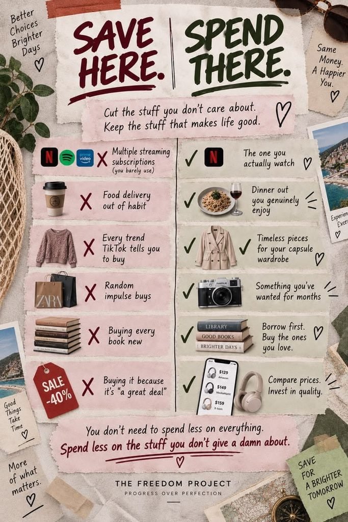 Balancing special travel experiences with affordable everyday choices