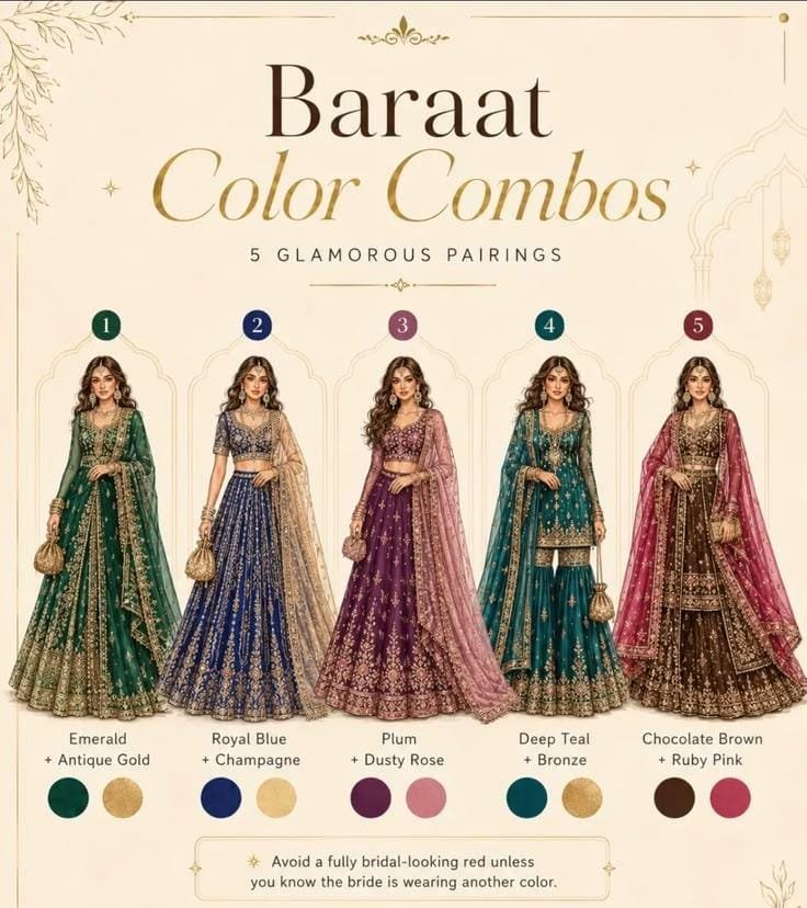 Timeless bridal color palette featuring ivory, champagne, maroon, blush, and antique gold.