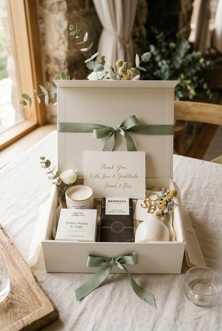 Specialty coffee subscription gift box with coffee beans and a ceramic mug.
