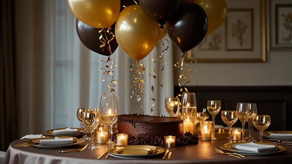 Creative party theme ideas for 2026 featuring elegant birthday decorations, romantic bridal shower flowers, stylish table settings, balloons, and beautiful small event styling.