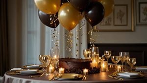 Creative party theme ideas for 2026 featuring elegant birthday decorations, romantic bridal shower flowers, stylish table settings, balloons, and beautiful small event styling.